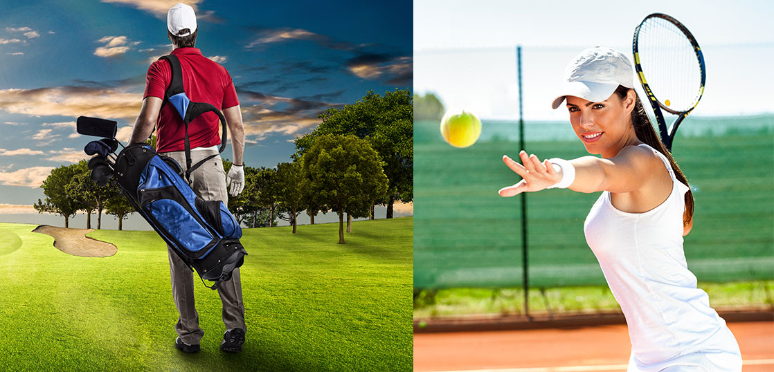 テニスとゴルフ